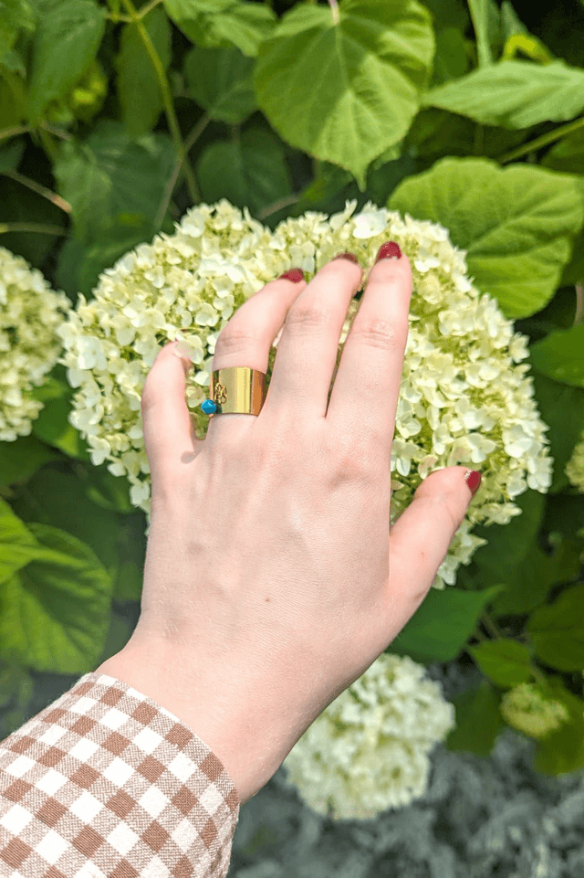 Bague Ondine - Apatite bleue