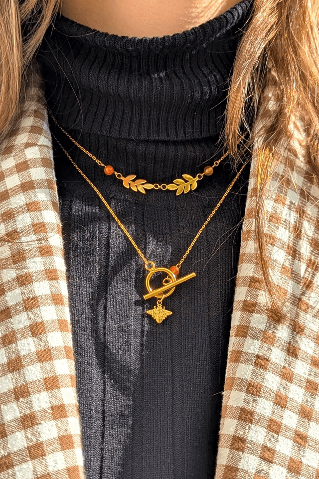 Compo choker Ida et collier Maya - Cornaline