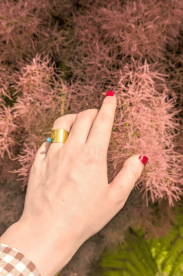 Bague Ondine - Apatite bleue