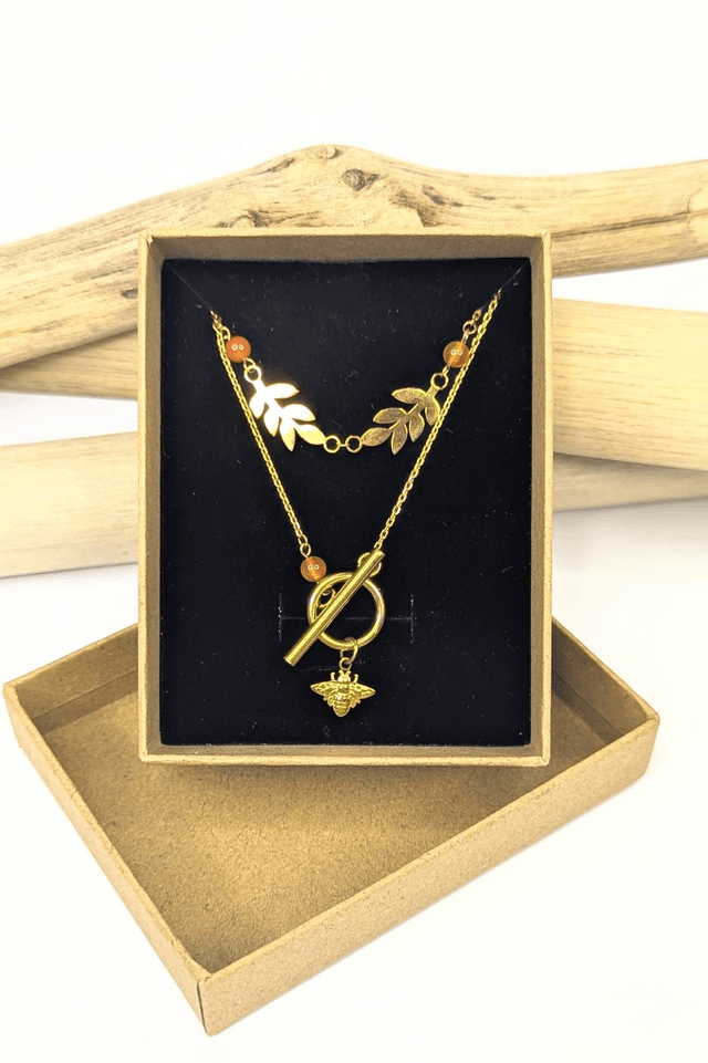 Collier Maya - Cornaline