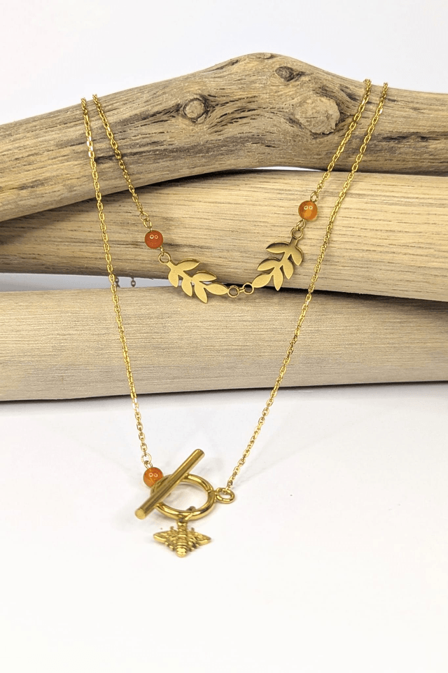 Collier Maya - Cornaline
