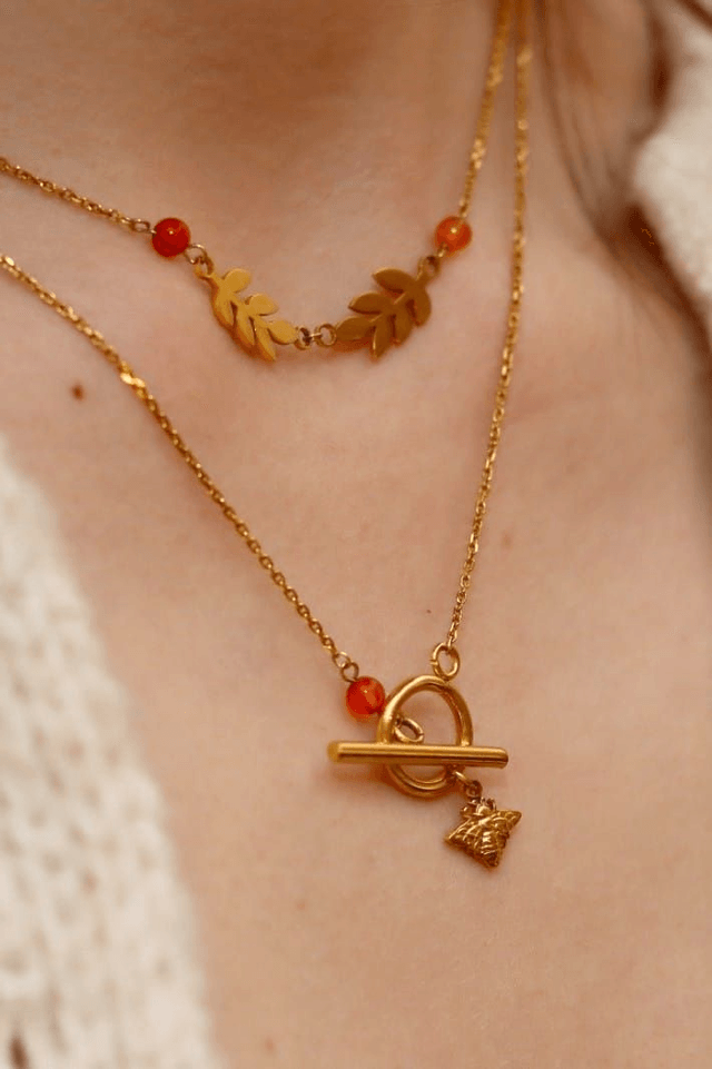 Compo choker Ida et collier Maya - Cornaline